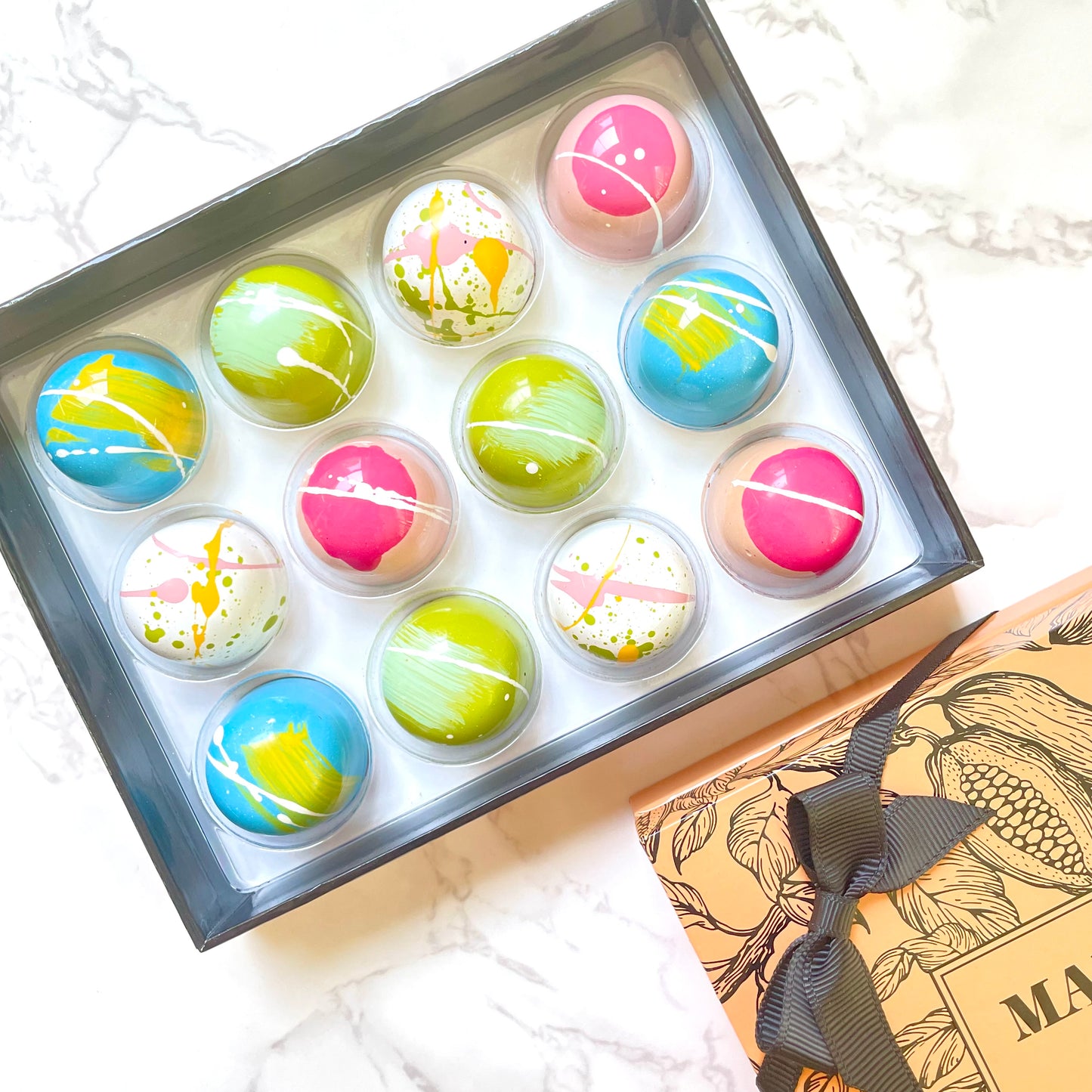 Spring Collection 64% Dark chocolate Bonbons